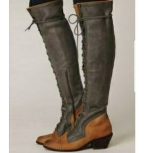 Jeffrey Campbell Joe Lace-Up Knee High Boots